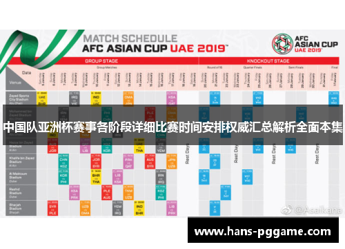 中国队亚洲杯赛事各阶段详细比赛时间安排权威汇总解析全面本集 中国队亚洲杯赛事各阶段详细比赛时间安排权威汇总解析全面本集